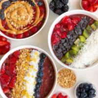 Custom Acai Bowl · Organic Brazilian açaí plus your choice of toppings. Build your acai bowl exactly how you wa...