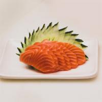 Sashimi  · 2 pieces. Tuna, salmon, red snapper, shrimp, tamago.