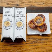 6 Pack of Natas · A traditional sleeve of 6 NATAS just as they do it in Portugal!  Order them baked to eat now...