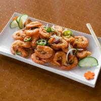 Salt Pepper Shrimp · Deep fried shrimp with salt , Pepper. 