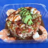 01 - Ceviche de Pescado / Fish Ceviche · Tons of Fresh Fish and Veggies in a mouth watering mix of flavors!
Comes with Tostadas  