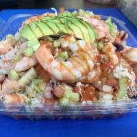 01 - Ceviche Mixta / Mixed Ceviche · Tons of Fresh Fish, Shrimp, Octopus, Crab and Veggies in a mouth watering mix of flavors!
Co...