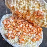 05 - Shrimp Quesadilla / Shrimp Pizza · Flour Tortillas Packed with Shrimp Smothered in Cheese and our Secret Sauce!