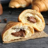 Nutella Croissant · Loaded with rich, creamy Nutella in a flaky and buttery croissant.