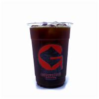 Americano Iced · A double shot of espresso with iced water.