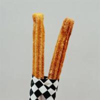 Churros · Fried dough sticks covered in cinnamon and sugar. A flavorful dessert to complement your dri...