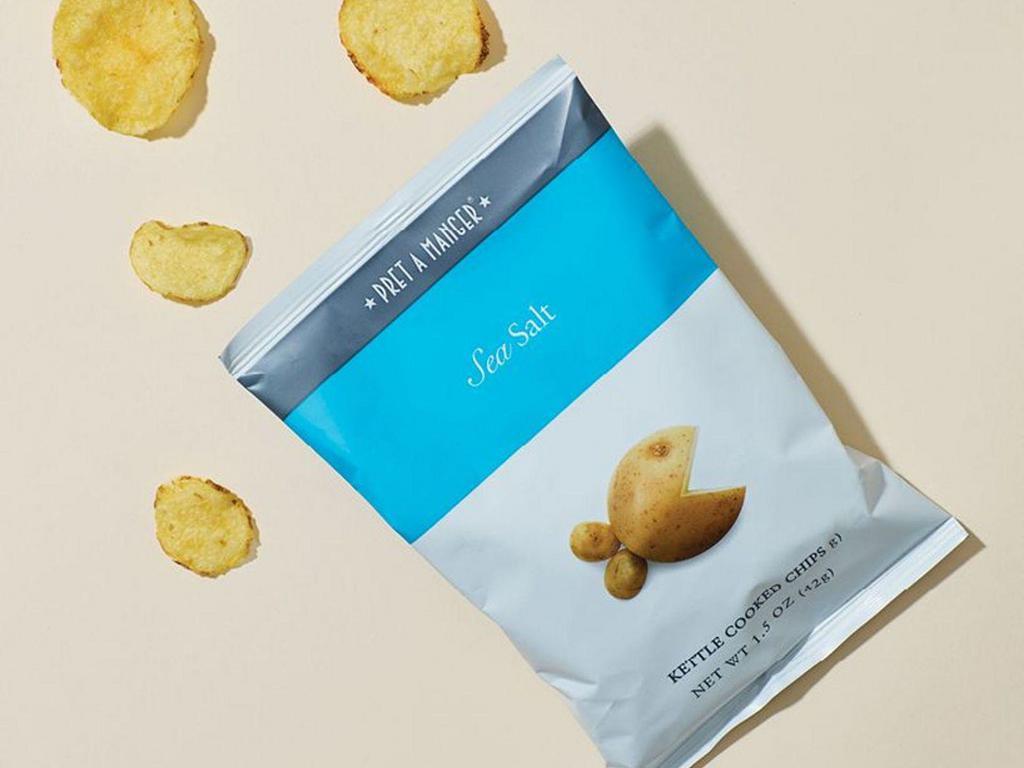 Sea Salt Chips · Kettle cooked in sunflower oil until nice and crisp, with sea salt for extra crunch and flavor.