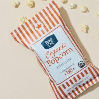 Kettle Popcorn · Perfectly popped snack tossed with Himalayan salt.