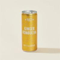 Kombucha · Slightly sparkling fermented green tea drink with ginger and turmeric.