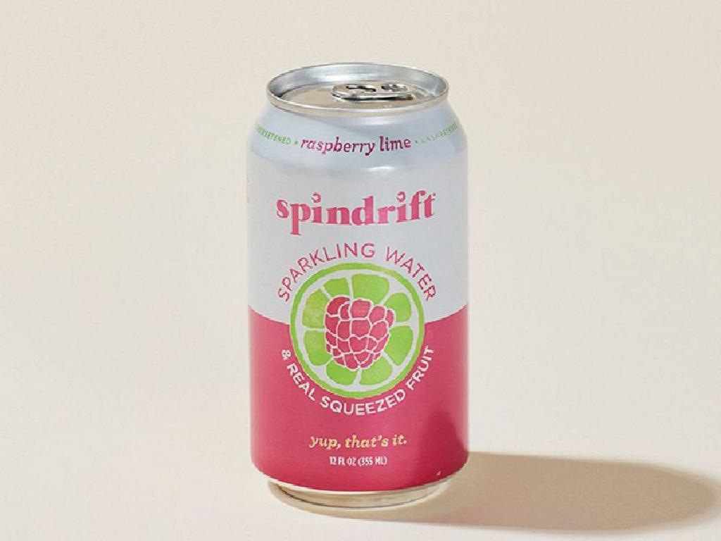 Raspberry Lime  Spindrift Sparkling Water · 12 oz can of Raspberry Lime Spindrift Sparkling Water. 