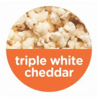 Triple White Cheddar Popcorn · Is there anything better than a bag of fresh white cheddar popcorn? 