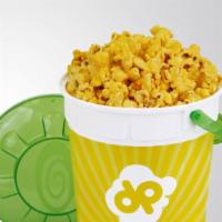 Pop Bucket · 1/2 gallon of (8 cups) fresh popped gourmet delicious doc popcorn in your choice of flavor!