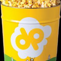 Big Tin · 3 and 1/2 gallons (56 cups) of fresh popped delicious gourmet doc popcorn in your choice of ...