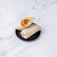 Bacon, Egg and Cheese Wrap · 3 eggs with cheese.