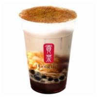 Dirty Brown Sugar Milk Tea 黑糖骯髒奶茶 · Our dirty brown sugar milk tea includes pearls, milk foam, and milk tea. If you like only mi...