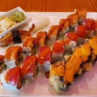 Any 3 Rolls, 2 Pieces, Sushi and Appetizer Dinner · Choose any three rolls, with any two piece of sushi and a side of appetizers. 