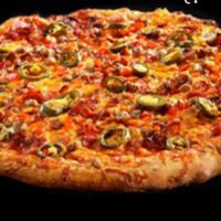 Jalapeno and Olive Pie Pizza · Size 18 Inch 