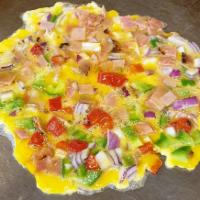 3 Egg Western Omelette · Peppers, onions ham and your choice of egg or egg white