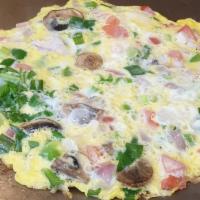 3 Egg Veggie Omelette · Broccoli, spinach, onions and peppers, your choice of egg or egg whites