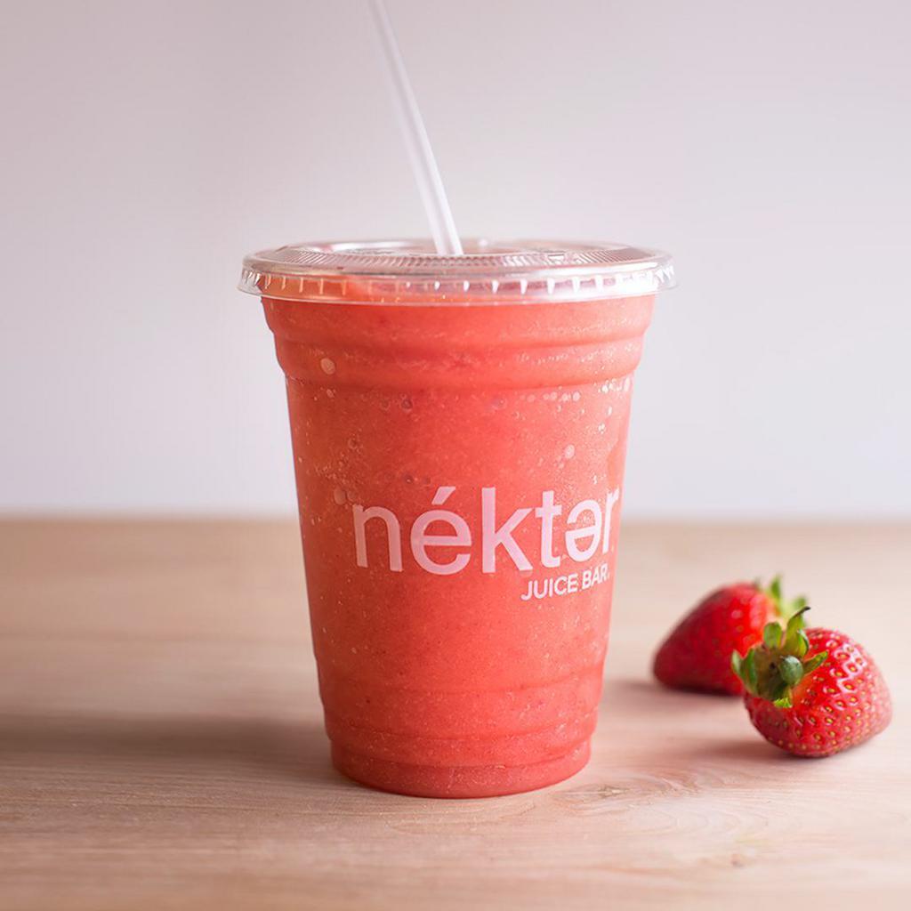 Orange Crush · The perfect union of sweet and tart that is packed with vitamin C! Made with orange juice base, strawberry, and agave nectar blended with ice. 180 / 270 cal.