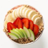 Almond Butter Bowl · This creamy sensation is the perfect for all almond butter lovers! Aa, banana, pineapple, st...
