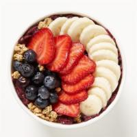 Banana Berry Bowl · A dream team of berries is a staple to a nutritional diet. Acai, strawberries, pineapple*, b...