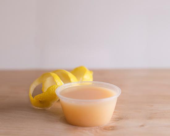 2 Oz. Ginger Sht · An energizing boost of ginger & lemon. 40 cal.