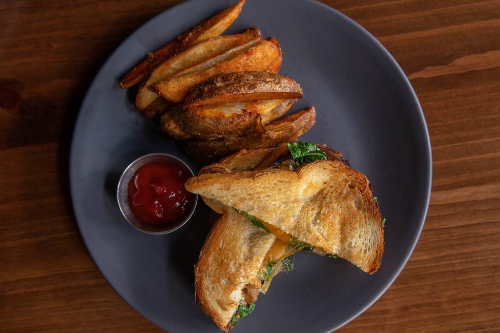 BBQ Brisket Grilled Cheese · Cheddar, Caramelized Onion, Jalapeno