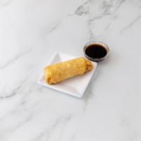 2. Egg Roll · Each. Crispy dough filled with minced vegetables.