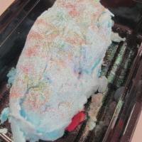 Cotton Candy Pickle · Candy Coated Pickle wrapped in Cotton Candy 