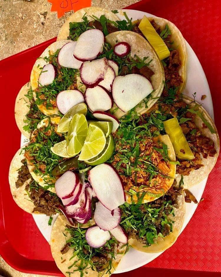Asada Taco / beef  · Comes with onions, cilantro, radishes & lime. 