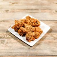 White meat Chicken chunks · 5 flavors: pepper salt, spicy, garlic, curry or basil.