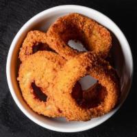 Side Onion Rings (v) · Breaded & fried; the crispiest onion rings around! (235 cal)