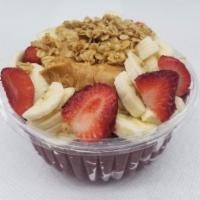 Peanut Butter Acai Protein Bowl · Organic Acai blended with:
    Banana, Protein(22g), Peanut Butter, & Almond Milk.
    Toppe...