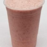 Peanut Butter  Smoothie · Banana, strawberry, almond milk and peanut butter blended with ice