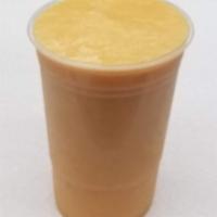 Mango · Blended with your yogurt choice , fat free milk  & ice