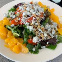 Summer Salad      (NEW) · Mix Greens, Mandarins, Walnuts, Roasted Peppers and Gorgonzola.