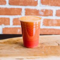 Hangover Survivor Fresh Juice · Apple, lemon, beets, ginger, and carrot.