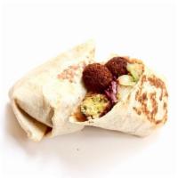 Falafel (Green Herbs) Wrap · Our falafel is prepared in-house daily with natural ingredients and deep-fried to perfection...