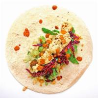 All-Natural Chicken Doner Wrap · Free-range, no antibiotic, no hormone, skinless and boneless chicken marinated and then stac...