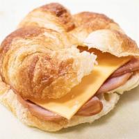 Ham & cheese croissant sandwich  · 