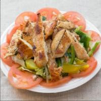 Tossed Salad with choice of Meat · With choice of salad toppings