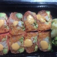 Spicy Girl Roll · No Rice. Crunchy spicy tuna and spicy yellowtail, salmon, avocado, crab meat, and cucumber w...