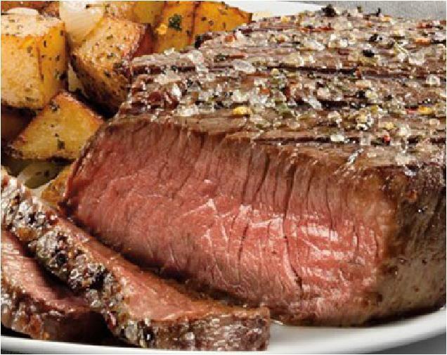 Sirloin Steak · a 20 oz. Hand cut, seasoned and aged sirloin steak