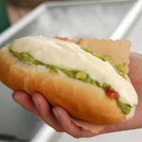 AS Italiano Sandwich · Our traditional hotdog bread stuffed with beef sliced, tomato, avocado and mayonnaise.