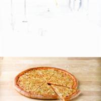 Tuscan Six Cheese Original Crust Pizza · Layered with signature pizza sauce and an authentic blend of Parmesan, Romano, Asiago, Fonti...