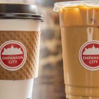 Iced Coffee · Brooklyn roasting company brewed coffee over ice, with a blend of whole milk and carnation m...