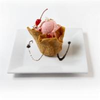 Buñuelo bowl  · Dough fritter in a bowl shape with your choice of ice cream in the middle