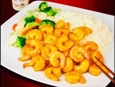 3. Shrimp Teriyaki · Served with Steamed Rice & Mixed Steamed Vegetables.