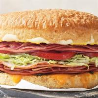 Deluxe Original · Like The Original®, but with more than double the meat. Ham, salami, 3 cheeses, olives, lett...